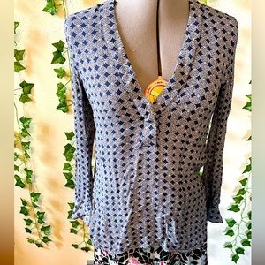 Geometric blouse dress top